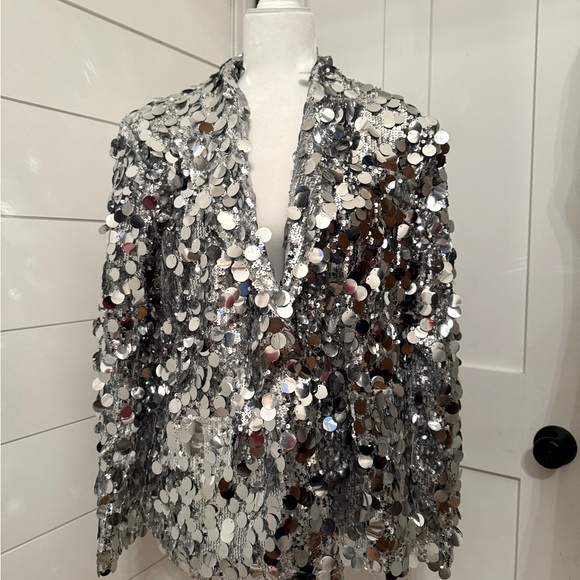 Nasty Gal - Premium Mixed Sequin Double Breasted Blazer - SOLD OUT - worn once - Picture 6 of 8